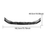 BMW G06 X6 LCI M-Sport 2023-2024 Front Bumper Lip Carbon Fiber