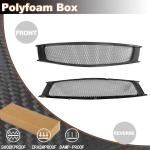 Carbon fiber Front Hood Grill Grille Cover Fits for Infiniti G37 2008-2013 Coupe 2Door Replacement Conversion Front Kidney Grille