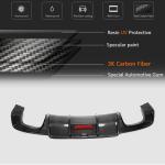 Audi S3 A3 Sline 8V.5 Sedan Facelift 2017-2020 Rear Bumper Diffuser Carbon Fiber