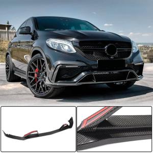 Mercedes Benz GLE Class C292 GLE63 AMG 2015-2019 Front Bumper Lip Carbon Fiber