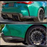 BMW 4 Series G82 G83 M4 2021-2023 Rear Bumper Splitters Dry Carbon Fiber