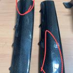 Mercedes Benz W223 S450 S500 S580 2021-2025 Carbon Fiber Rear Bumper Diffuser Lip W/exhaust Tip