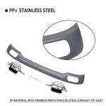 Rear Diffuser Bumper Lip ++ Exhaust MufflerTip for BMW 7 2010-2012