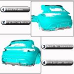 Porsche Macan 2022UP Rear Bumper Diffuser With Light Carbon Fiber