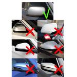 BMW 5 Series E60 E61 Carbon Fiber Add-on Side Rearview Mirror Cover Caps Pair