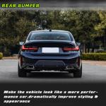 Carbon Fiber Rear Bumper Diffuser for BMW 3 Series G20 G28 320i 330i M Sport Sedan 4-Door 2022-2023
