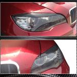 BMW X6 E71 X6M 2008-2014 Headlight Eyebrows Lamp Eyelids Carbon Fiber