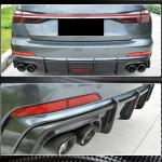 Audi A6 C8 Quattro Base Sedan 2020-2022 Rear Bumper Diffuser Carbon Fiber