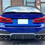 Glossy Black ABS Rear Trunk Lid Spoiler for BMW 5 Series G30 G38 2017-2023
