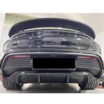 Porsche Taycan Base 4S Sedan 4-Door 2019-2024 Carbon Fiber Rear Bumper Lip