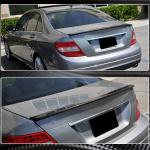 Mercedes-Benz C-Class W204 Sedan Carbon Fiber Rear Trunk Spoiler & Wing Lip 2007–2014