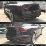 Audi S3 A3 Sline 8V Sedan Facelift 2017-2020 Rear Bumper Diffuser Carbon Fiber