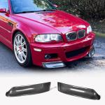 BMW 3 Series E46 M3 2000-2006 Front Bumper Splitters Carbon Fiber