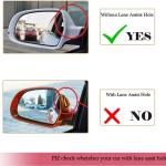 Carbon Fiber Mirror Cover Caps for Audi A3 S3 A4 B8 S4 RS4 2008-2010 A5 S5 8T 2007-2009 Q3 2011+ Rearview Side Rearview Mirror Caps Car Exterior Outside Shell without Side Assist Hole