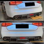 Audi S4 B8 Sedan Pre-facelift 2009-2012 Rear Bumper Diffuser Carbon Fiber