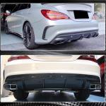 Mercedes Benz CLA Class (W117) C117 Sport CLA45 AMG Facelift 2017-2019 Rear Bumper Diffuser Carbon Fiber