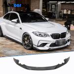 BMW 2 Series F87 M2 Competition M2C 2018-2022 Front Bumper Lip Carbon Fiber