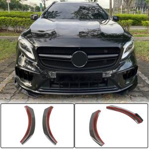 Mercedes Benz GLA Class X156 GLA45 AMG 2017-2020 Front Bumper Splitters Carbon Fiber