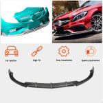 Mercedes Benz W205 C63 AMG Pre-facelift 2015-2019 Front Bumper Lip Carbon Fiber