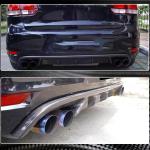 Volkswagen VW Golf 6 MK6 GTI 2010-2013 Rear Bumper Diffuser Carbon Fiber