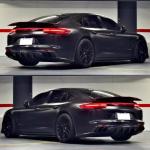 Porsche Panamera 971.2 2017-2026 Rear Bumper Diffuser Lip Spoiler Carbon Fiber