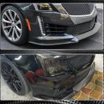 Cadillac CTS-V Sedan 2016-2019 Front Bumper Lip Carbon Fiber