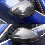 Audi A4 S4 A5 S5 RS5 B9/B9.5 Carbon Fiber Replacement Mirror Covers with Side Assist