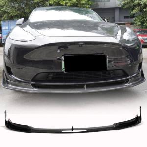 Tesla Model Y 2019-2022 Front Bumper Lip Carbon Fiber