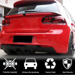 Volkswagen VW Golf 6 MK6 GTI R/R20 2010-2013 Rear Middle Spoiler Carbon Fiber