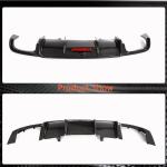 2017–2019 Audi A4 B9 Base Sedan Carbon Fiber Rear Bumper Diffuser
