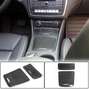 Mercedes Benz A CLA GLA Class W176 W117 C117 X156 Center Console Storage Box Cover Lid Dry Carbon Fiber
