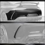 Mercedes Benz AMG GT63 S X290 2019-2022 Rear Bumper Splitters Dry Carbon Fiber