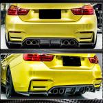 Bumpers For Automobiles BMW F80 M3 F82 F83 M4 2014-2020 Rear Bumper Diffuser Lip Carbon Fiber