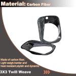 Carbon Fiber Headlight Eyelid Covers for Mercedes Benz G-Class W464 G500 G63 AMG 2019-2024 Front Headlamp Eyebrows Eyelid Decoration Cover Trim Factory Outlet