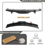 Carbon Fiber Rear Diffuser Fits for Tesla Model S Plaid 2021-2024 Sedan 4 Door Air Dam Lower Bumper Lip Spoiler Valance Protector Lip Bumper Diffuser Factory Outlet