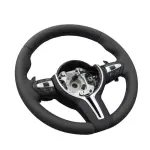 BMW Universal F8x M2 M3 M4 M5 M6 F10 F20 F22 F30 F32 F36 F06 F07 E70 Leather Car Steering Wheel Full Set(Paddles+Buttons+Trim Cover+Flat Bottom)