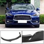 Infiniti Q60 Coupe 2-Door 2017-2022 Front Bumper Lip Carbon Fiber