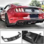 Ford Mustang V6 V8 GT 2015-2017 Rear Bumper Diffuser Carbon Fiber
