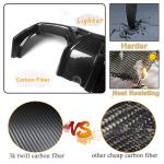 Real Carbon Fiber Rear Diffuser Lip for BMW 4 Series G22 Coupe 2021-2024 G23 Convertible M-Sport 2-Door Lower Bumper Lip Spoiler Body Kit