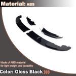 Gloss Black Front Bumper Lip Compatible with BMW 4 Series F32 F33 F36 M Sport 2Door 4Door 2014-2019 420i 428i 435i 440i Chin Spoiler Splitter Protector Factory Outlet
