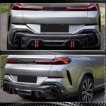 BMW X6 G06 2020-2024 Rear Bumper Diffuser Carbon Fiber