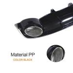 Rear Bumper Diffuser Exhaust Lip for Audi A7 Standard Bumper 2012-2015
