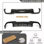 F93 Dry Carbon Fiber Rear Bumper Diffuser Compatible with BMW F93 M8 Gran Coupe Sedan 4-Door 2019-2022 Auto Lower Bumper Lip Spoiler Body Kit Factory Outlet