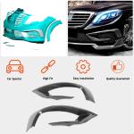 Mercedes Benz S Class W222 S63 AMG Pre-facelift 2014-2017 Front Bumper Vents Carbon Fiber