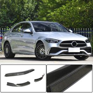 Mercedes Benz W206 C206 A206 C200 C300 Sport 2022+ Front Bumper Lip Carbon Fiber