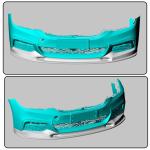Gloss Black Front Bumper Lip for BMW G30 5 Series G31 G38 M Sport Sedan/Wagon 2017-2020 530i 540i M550i Fiberglass Auto Front Chin Spoiler Protector Factory Outlet