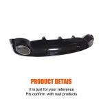 Rear Bumper Diffuser Exhaust Lip for Audi A7 Standard Bumper 2012-2015