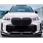 BMW X5 G05 LCI M Sport 2023-2025 Front Bumper Lip Glossy Black ABS