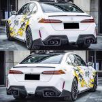 BMW 5 Series G90 G99 M5 2024UP Rear Bumper Diffuser Lip Spoiler Dry Carbon Fiber