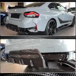 For BMW 2 Series G42 220i 230i M Sport M240i Dry Carbon Fiber Rear Bumper Diffuser Valance Lip
